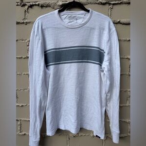 Faherty Surf Stripe Cotton Long Sleeve Tee